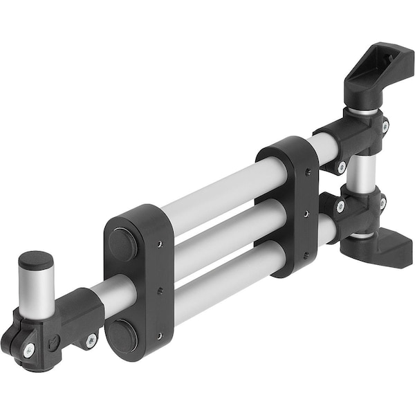 Monitor Bracket Support Arm Telescopic, Thermoplastic, Comp:Aluminum